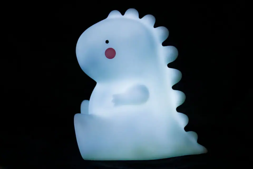 Glowing dinosaur night light